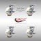 Service Caster 5 Inch Stainless Steel Nylon Caster Set with Roll Bearings 4 Brake 2 Swivel Lock SCC-SS30S520-NYR-TLB-BSL-2-TLB-2 - alternate 1